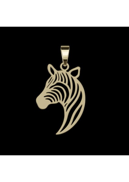 8 Ayar Altın Kolye Ucu Zebra GM5840 0.5 gr