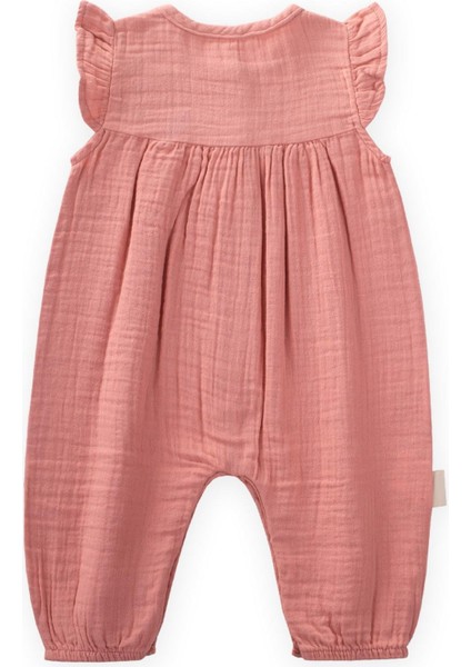 Organik Nakışlı Müslin Tulum 0-3 Yaş Yavruağzı fiyatları