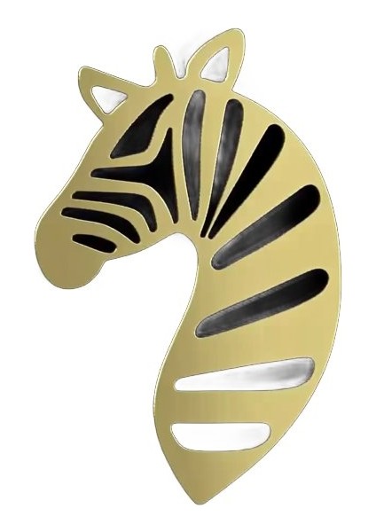8 Ayar Altın Kolye Ucu Zebra GM5849 0.5 gr