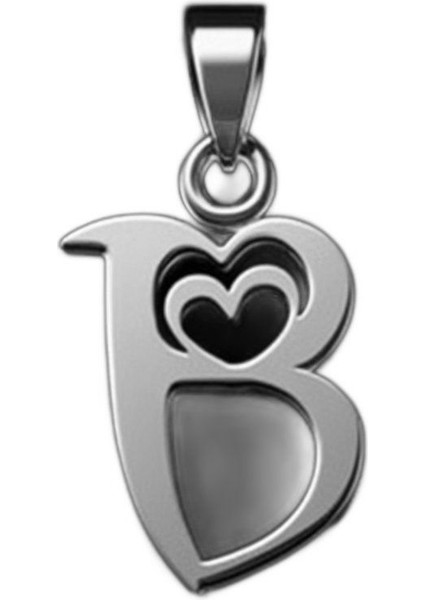 925 Ayar Gümüş Kolye Harf B SM6012 fiyatları