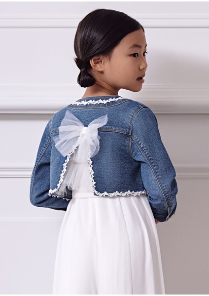 Abel&lula Kız Çocuk Mavi Denim Çeket 5369