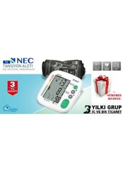 Nec-T3 Kol Tipi Dijital Tansiyon Aleti