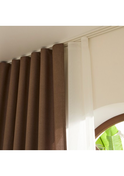 Perla Keten Fon Perde Vizon 150x270 cm fırsatları