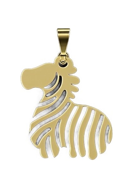 8 Ayar Altın Kolye Ucu Zebra GM5850 1 gr