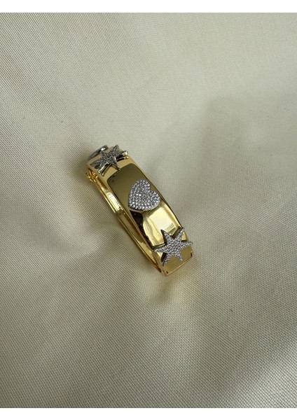 Rainbow Modeli Yıldız & Kalp Taşlı Bileklik modelleri