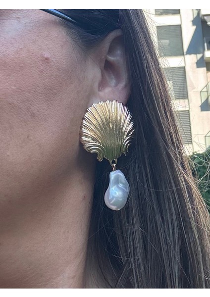 Midye Incili Sallantılı Küpe fiyatları