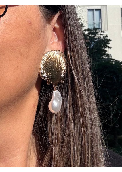 Midye Incili Sallantılı Küpe indirimleri