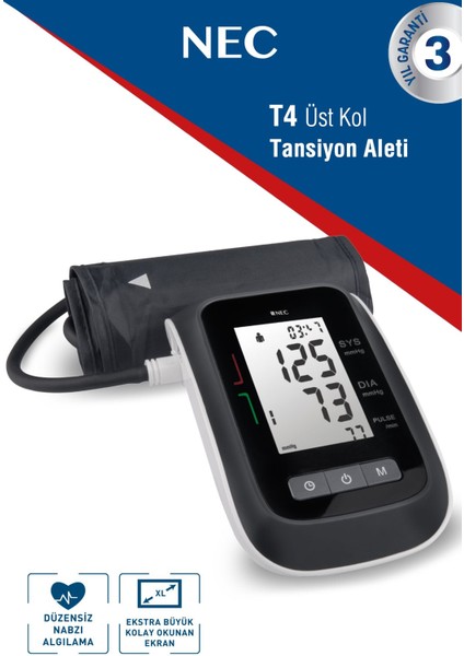 T4 Kol Tipi Dijital Tansiyon Aleti