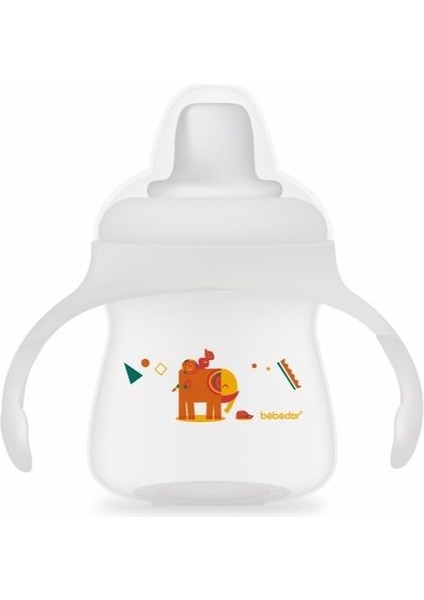 Elite Damla Akıtmaz Yumuşak Uçlu Alıştırma Bardağı 150ML Turuncu Fil 8507 1 Adet