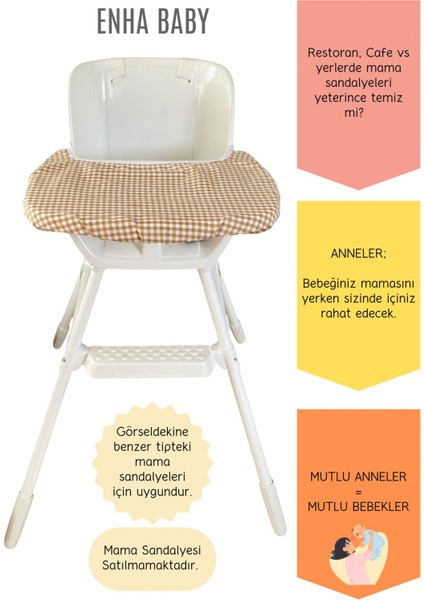 Elite Mama Sandalyesi Örtüsü ve Taşıma Kılıfı -Bej- 1 Adet
