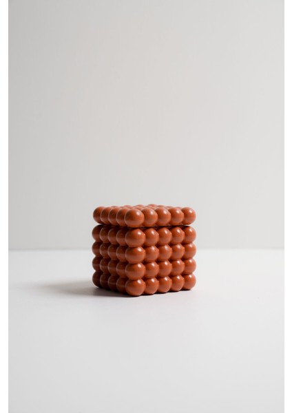 Elite Dekoratif Çok Amaçlı Terra Cotta Bubble Kase/kutu (Kapaklı) 1 Adet
