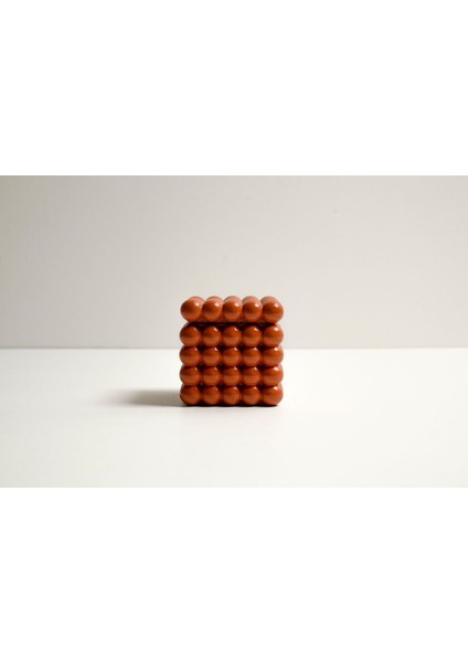 Elite Dekoratif Çok Amaçlı Terra Cotta Bubble Kase/kutu (Kapaklı) 1 Adet