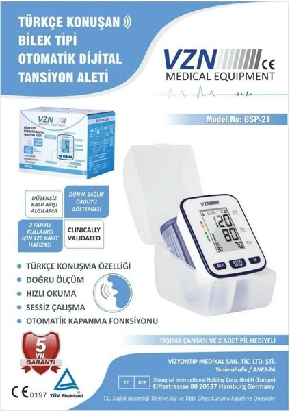 Bilekten Ölçen Tansiyon Aleti 5 Yıl Güvence fiyatları