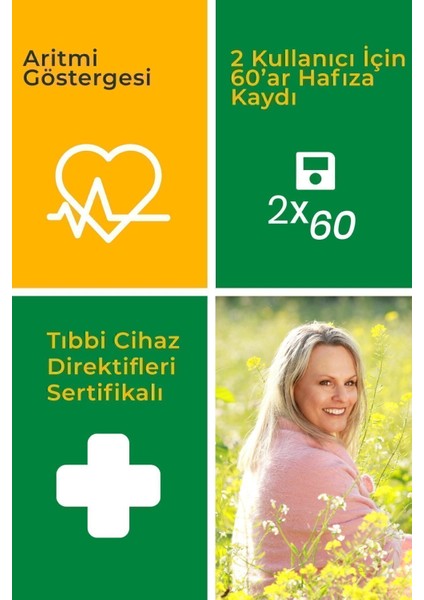 Geniş Ekranlı Hafızalı Üst Koldan Ölçer Tansiyon Aleti Med 48672