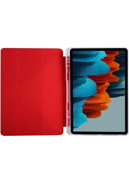 Apple Ipad Uyumlu 10.2 Inc 9. Nesil Kılıf Kalemlikli Premium Standlı Katlanabilir Kılıf Trifolding fırsatları