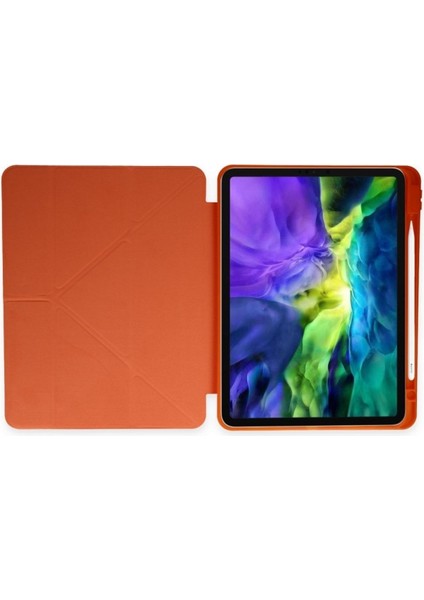 Samsung Galaxy Tab S6 Lite P610 Uyumlu Origami Kalem Bölmeli Trifolding Yumuşak Silikon Kılıf fırsatları