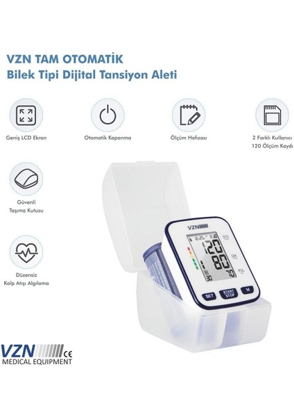 Bilek Tipi Türkçe Konuşan Otomatik Dijital Tansiyon Aleti