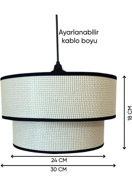 2 Katlı Modern Doğal Beyaz Hazeran Kumaş Plastik Tel Sarkıt Avize Salon Mutfak Çocuk ve Yatak Odası modelleri
