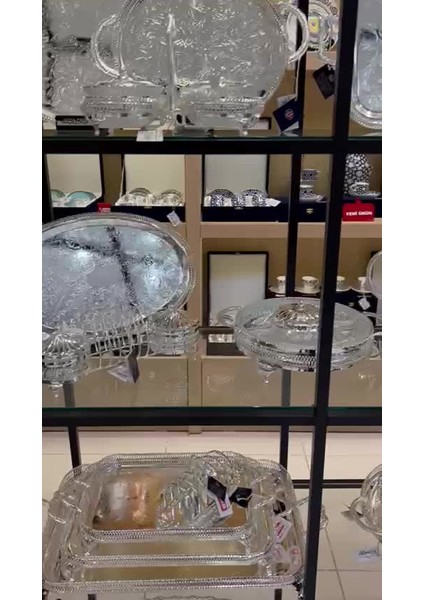 Elite Ingiliz Gümüşü Cam Şekerlik 11.5 cm 1 Adet fiyatları