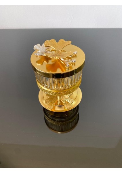 Elite Paşabahçe Elysia Gold Renk Tekli Metal Ayaklı Kelebekli Şekerlik 1 Adet fiyatları