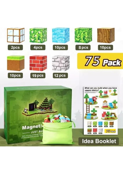 Benim Dünyam Manyetik Küp Yapboz Blok Yapboz Maket Oyuncaklar (Yurt Dışından)