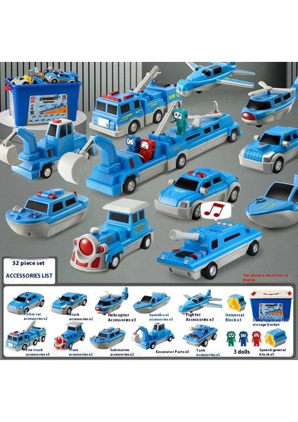 Erkek Çocuklar Için Manyetik Büyük Yapı Taşı Oyuncakları Eğitici Montaj Transformers Robotu (Yurt Dışından)