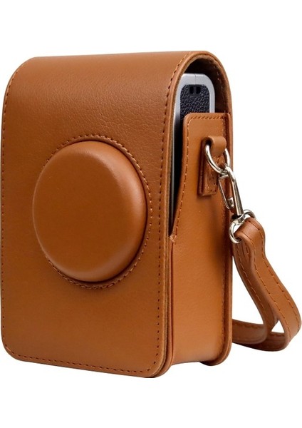 Fujıfılm Instax Mini Evo Için Tam Vücut Deri Kılıf Çanta Siyah (Yurt Dışından)