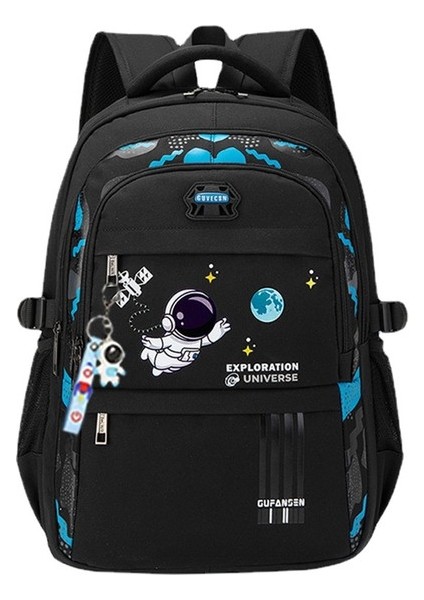 Nasa Astronot Figürlü Erkek Okul Sırt Çantası - Gri (Yurt Dışından)