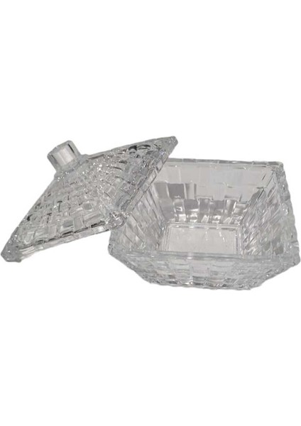 Elite Delı Glassware Kapaklı Şekerlik Cam 1035 1 Adet