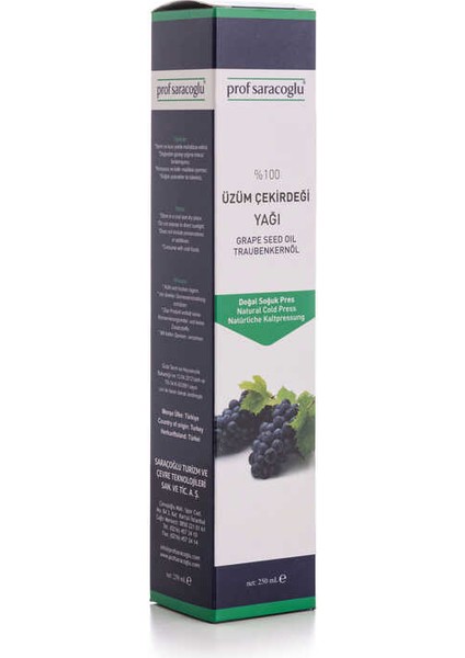 Soğuk Sıkım Üzüm Çekirdeği Yağı 250 ml
