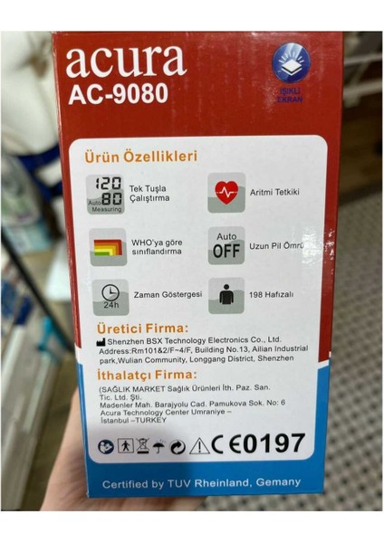 AC-9080 Koldan Tansiyon Aleti modelleri