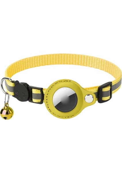 Caichi Gps Tracker - Pink - M Için Karanlık Koruyucu Tutucuda Airtag Glow Için Pet Yaka (Yurt Dışından)