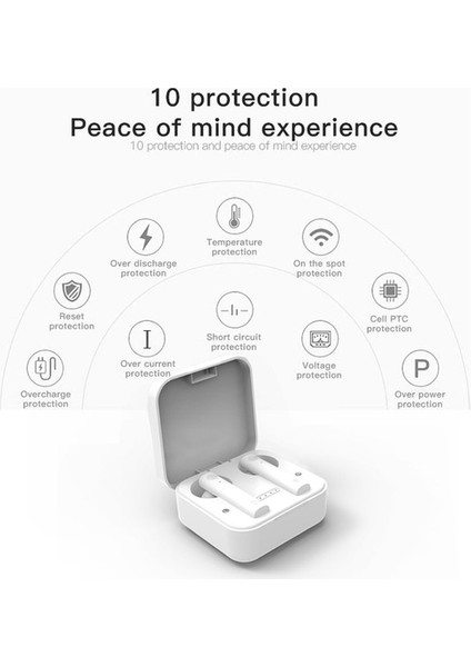 Xp AIR2S Tws Çift Mikrofon Bluetooth Kulaklık - Siyah (Yurt Dışından)