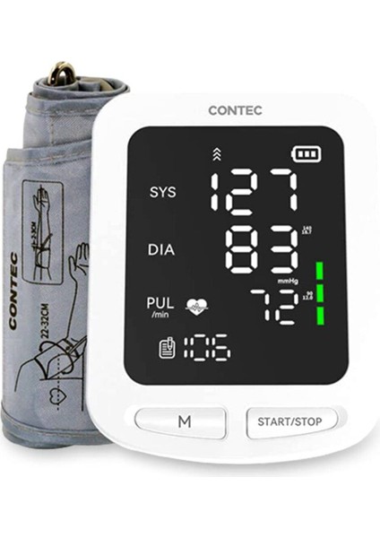 Elektronik Tansiyon Aleti Beyaz CONTEC08E