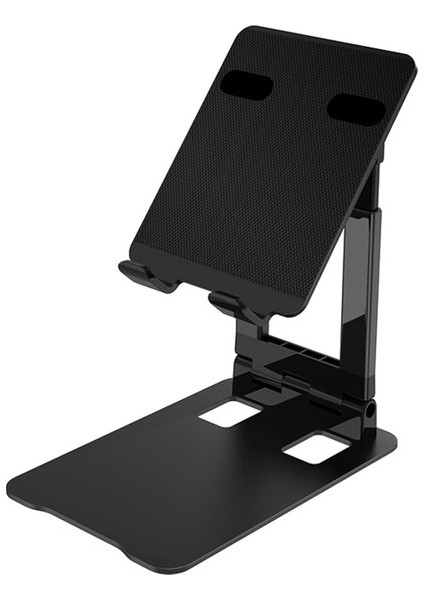 Ayarlanabilir Katlanır Evrensel Masaüstü Taşınabilir Beşiği Tablet Metal Siyah Standı (Yurt Dışından)