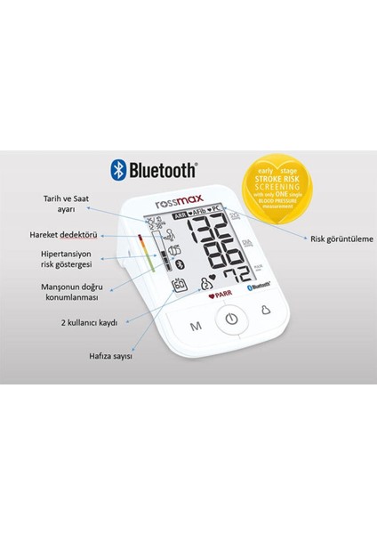 X5 Bt Bluetooth Otomatik Dijital Tansiyon Aleti fiyatları