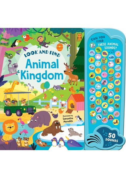 Animal Kingdom: 50 Button Sound Book: Search & Find Book With 50 Noises!