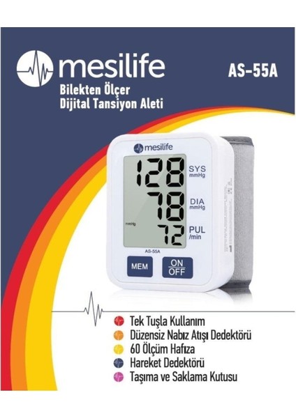 Mesilife AS-55A Bilekten Ölçer Tansiyon Aleti fiyatları