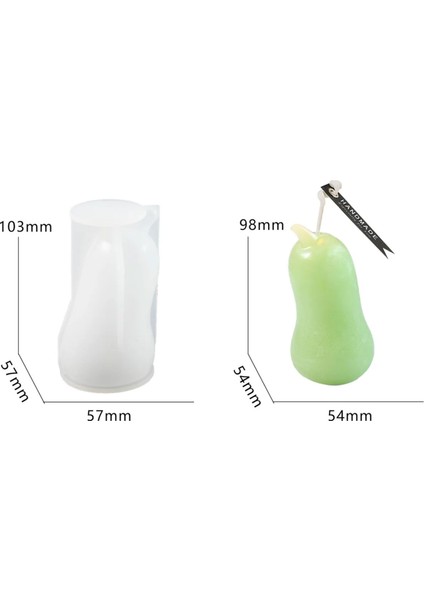 Epoksi Silikon Uzun Kabak Beton Taş Tozu Alçı Kalıbı 10.3x5.7 cm