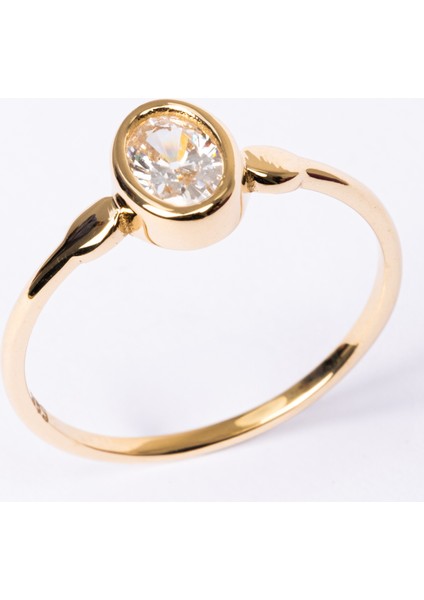 Gümüş Yüzük - Signity Swarovski Taşlı Tek Taş Evlilik Teklifi Yüzüğü-0.90 Karat Kristal Opal 925 Ayar Gümüş Yüzük