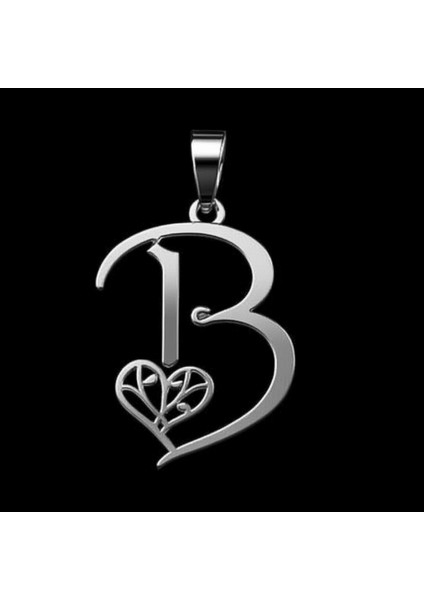 925 Ayar Gümüş Kolye Harf B SM6016