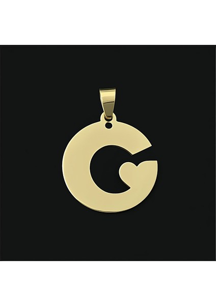 8 Ayar Altın Kolye Ucu Harf G GM6050 0.5 gr