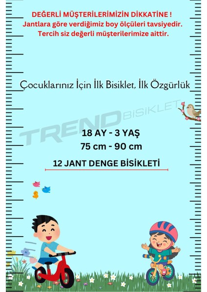 Retro Classic, Denge Bisikleti, 12 Jant, Ilk Bisiklet, Hasır Sepet, Deri Elcik, Krem Lastik