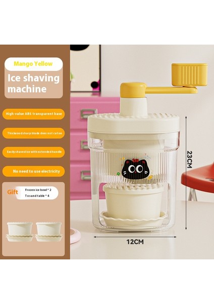 Smoothie El Krank Buz Kırıcı Smoothie Makinesi Ev Küçük Manuel Buz Kırıcı (Yurt Dışından)