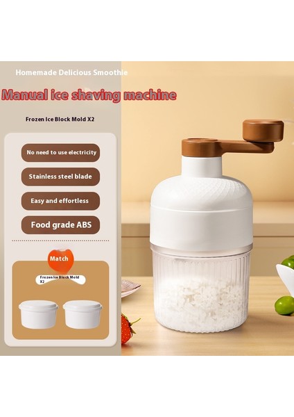 Yeni Buz Tıraş Makinesi Manuel Ev Küçük Buz Tıraş Makinesi El Krank Kırık Buz Smoothie Kırıcı Buz Makinesi (Yurt Dışından)
