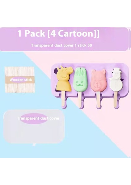 Dondurma Kalıbı Ev Gıda Sınıfı Yumuşak Silikon Ev Yapımı Popsicle Çubuk Modeli (Yurt Dışından)