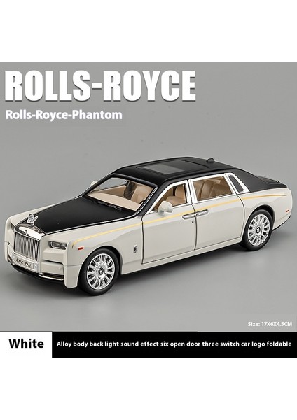 Rolls Royce Alaşımlı Simülasyon Araba Modeli Süs Eşyaları Oyuncak Koleksiyon (Yurt Dışından)