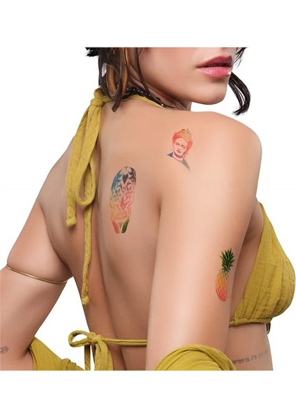 Spray Tattoo Sarı Geçici Sprey Dövme