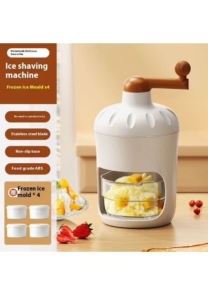 Smoothie El Krank Buz Kırıcı Smoothie Makinesi Ev Küçük Manuel Buz Kırıcı (Yurt Dışından)