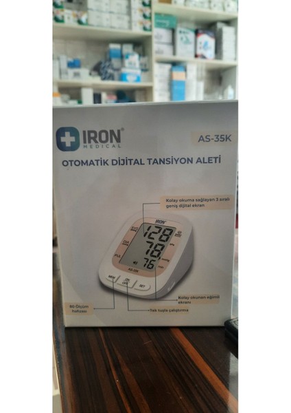 Pilli Dijital Tansiyon Aleti AS-35K Dijital Kol